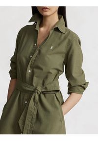 Polo Ralph Lauren Sukienka koszulowa N Cory Dr 211928808003 Zielony Straight Fit. Typ kołnierza: polo. Kolor: zielony. Materiał: bawełna. Typ sukienki: koszulowe #3