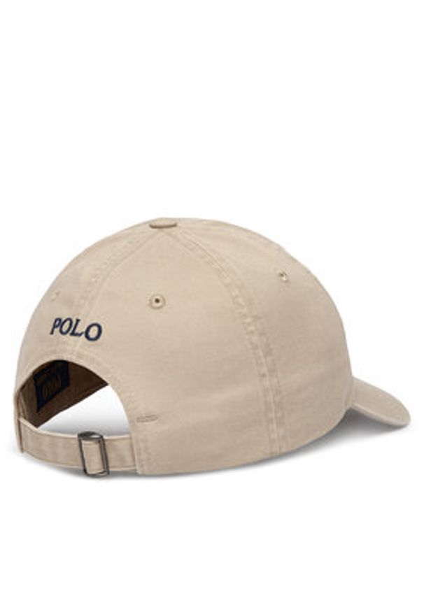 Polo Ralph Lauren Czapka z daszkiem 211912843023 Beżowy. Kolor: beżowy. Materiał: bawełna