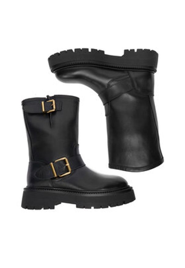 Badura Botki EO-CLAIRE-70866 Czarny. Kolor: czarny. Materiał: skóra