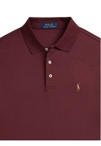 Polo Ralph Lauren Polo 710704319173 Bordowy Custom Slim Fit. Typ kołnierza: polo. Kolor: czerwony. Materiał: bawełna