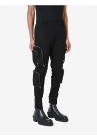 La Haine Inside Us Spodnie "Cargo" | LM190 | Mężczyzna | Czarny. Okazja: na co dzień, na spacer. Kolor: czarny. Materiał: bawełna, elastan. Długość: długie. Wzór: jednolity. Styl: casual, elegancki #4