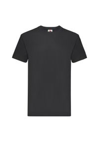 FRUIT OF THE LOOM - Koszulka Unisex Dla Dorosłych Super Premium. Kolor: czarny