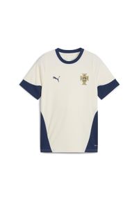 Puma - Koszulka treningowa dla dzieci Portugal 2025. Kolor: wielokolorowy, beżowy, niebieski. Sport: fitness