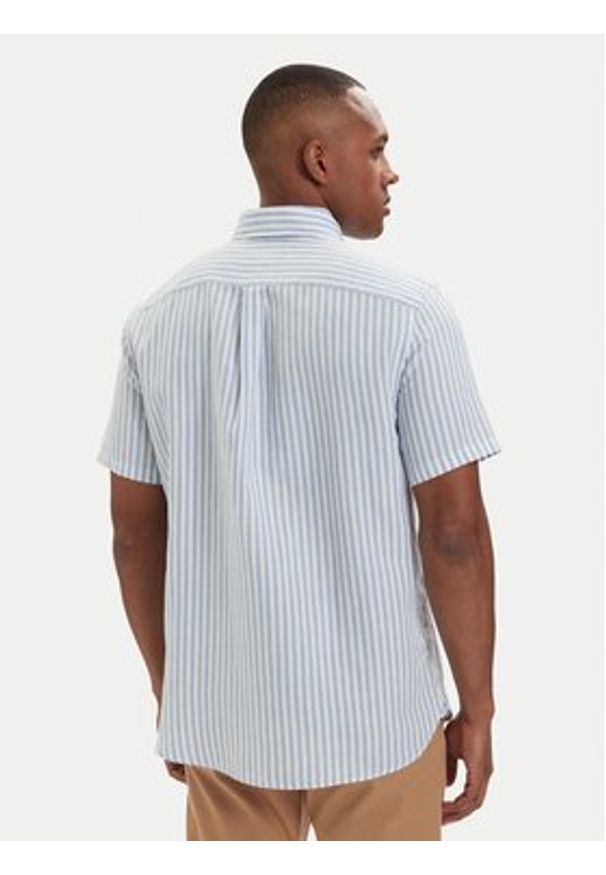 TOMMY HILFIGER - Tommy Hilfiger Koszula MW0MW42449 Niebieski jasny Regular Fit. Kolor: niebieski. Materiał: bawełna