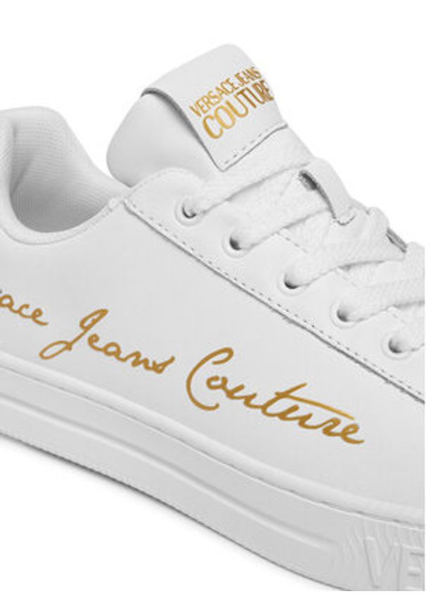 Versace Jeans Couture Sneakersy 80VA3SKL ZPB77 G03 Biały. Kolor: biały. Materiał: skóra