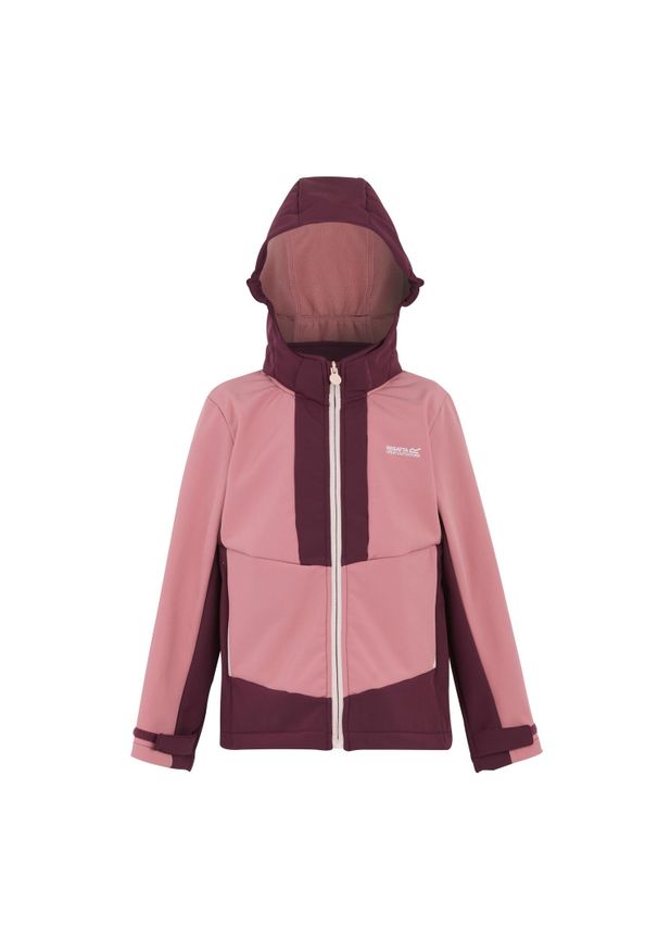 Regatta - Kurtka Softshellowa Dziecięca Wodoodporność Haydenbury. Kolor: różowy