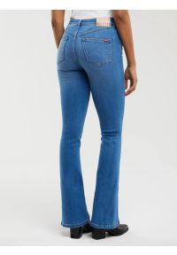 Big-Star - Jeansy damskie bootcut z rozcięciami niebieskie Blake 402. Stan: podwyższony. Kolor: niebieski. Styl: vintage, elegancki #8