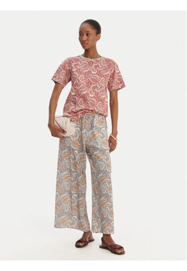 Weekend Max Mara T-Shirt Bussola 2615971022 Czerwony Regular Fit. Kolor: czerwony. Materiał: bawełna
