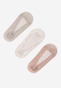 Renee - Wielokolorowe Koronkowe Skarpety Typu Balerinki 3-Pack Tilisea. Kolor: wielokolorowy. Materiał: koronka. Wzór: koronka
