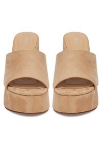 DeeZee Klapki E8341-1 Beżowy. Kolor: beżowy. Materiał: materiał #4