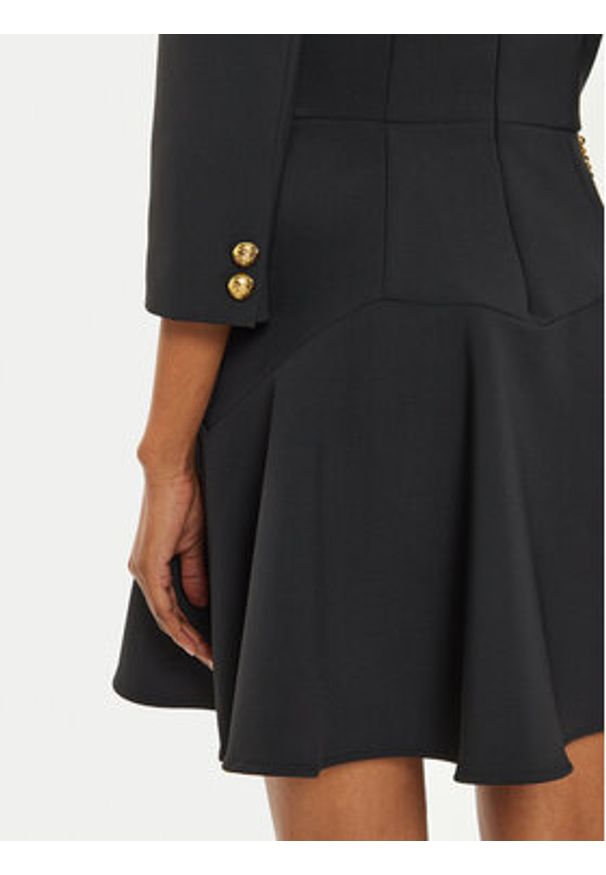 Elisabetta Franchi Sukienka koktajlowa AB-T18-46E2-V700 Czarny Regular Fit. Kolor: czarny. Materiał: syntetyk. Styl: wizytowy