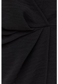 Morgan sukienka kolor czarny mini prosta. Okazja: na co dzień. Kolor: czarny. Materiał: tkanina. Długość rękawa: długi rękaw. Typ sukienki: proste. Styl: casual. Długość: mini #3