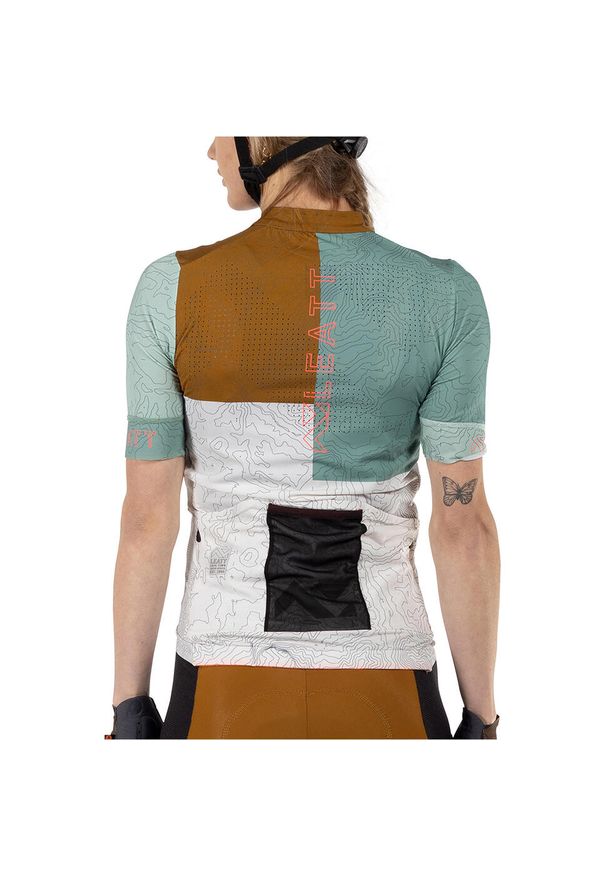 Koszulka rowerowa damska LEATT Jersey MTB Endurance 5.0. Kolor: biały. Materiał: jersey