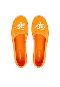 TOMMY HILFIGER - Tommy Hilfiger Espadryle Th Script Summer Espadrille FW0FW09240 Pomarańczowy. Kolor: pomarańczowy. Materiał: materiał #6