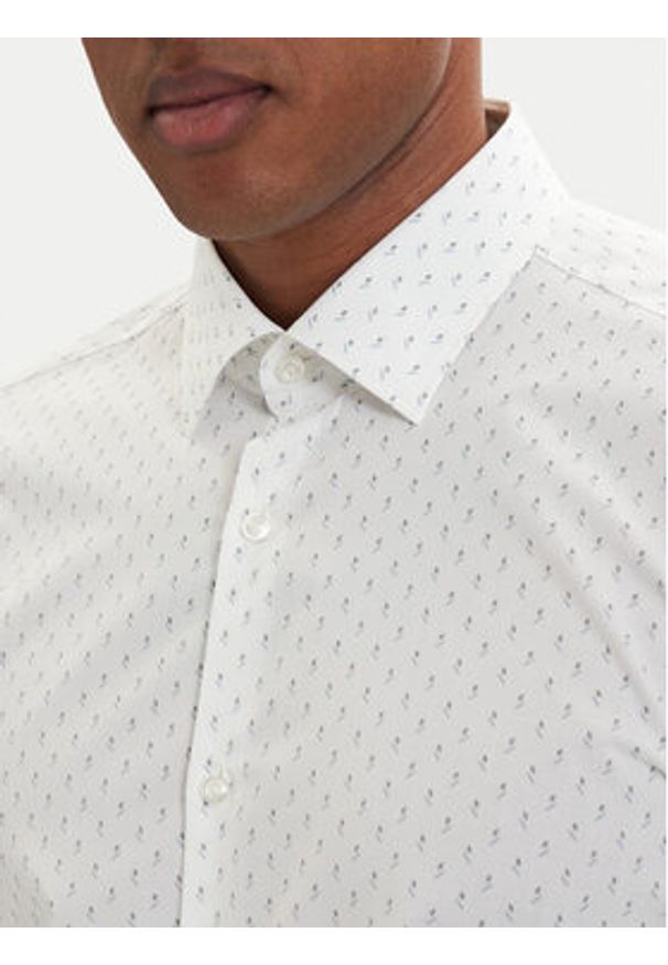Hugo - HUGO Koszula Kenno 50561165 Niebieski jasny Slim Fit. Kolor: niebieski. Materiał: bawełna