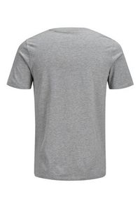 Jack & Jones - Jack&Jones T-Shirt Corp Logo 12137126 Szary Slim Fit. Kolor: szary. Materiał: bawełna