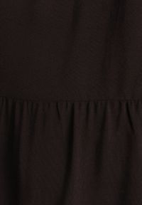 Born2be - Czarna Rozkloszowana Sukienka z Bawełny na Ramiączkach Zasea. Okazja: na co dzień, na randkę. Typ kołnierza: dekolt w kształcie V. Kolor: czarny. Materiał: bawełna. Długość rękawa: na ramiączkach. Styl: casual, elegancki #2