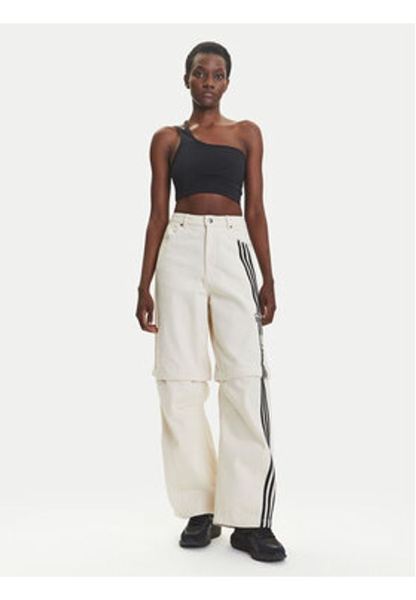 Adidas - adidas Jeansy Adibreak JD5618 Écru Wide Leg