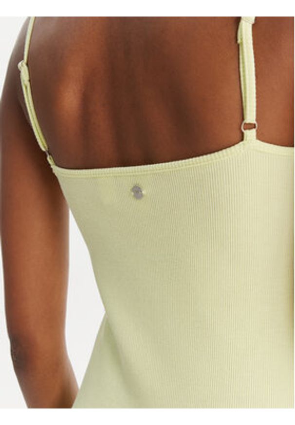 Roxy Sukienka letnia Wavey Lady ERJKD03530 Zielony Slim Fit. Kolor: zielony. Materiał: bawełna. Sezon: lato