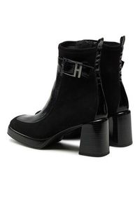 Hispanitas Botki Velour Str-I24 HI243664 Czarny. Kolor: czarny. Materiał: skóra #4