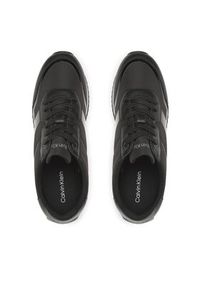 Calvin Klein Sneakersy Low Top Lace Up Heat Bond HM0HM00551 Czarny. Kolor: czarny. Materiał: materiał