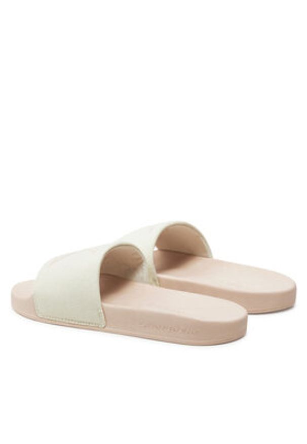 Calvin Klein Jeans Klapki Slide Monogram Co YW0YW00103 Écru. Materiał: materiał