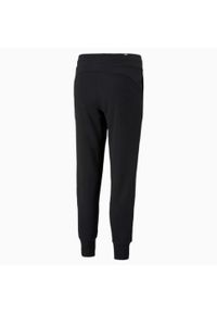 Puma - Damskie Spodnie Dresowe Essential. Kolor: czarny. Materiał: dresówka. Długość: długie
