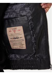Guess Kurtka z imitacji skóry M6RL0A WJ260 Czarny Regular Fit. Kolor: czarny. Materiał: skóra #3