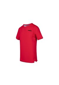 Koszulka do tenisa z krótkim rekawem męska Diadora EASY TENNIS fluo lava. Kolor: czerwony. Długość: krótkie. Sport: tenis #1