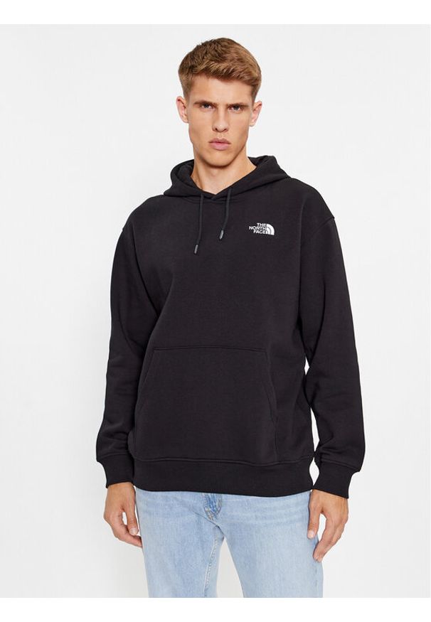 The North Face Bluza Essential NF0A7ZJ9 Czarny Regular Fit. Kolor: czarny. Materiał: syntetyk, bawełna