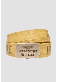 Aeronautica Militare - AERONAUTICA MILITARE Beżowy męski bawełniany pasek, Rozmiar 110. Kolor: beżowy. Materiał: bawełna. Styl: sportowy, casual #1