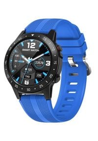 GARETT - Smartwatch Garett Multi 4 niebieski. Rodzaj zegarka: smartwatch. Kolor: niebieski. Styl: sportowy #1