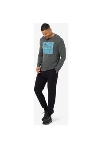 Longsleeve SUPER.NATURAL M SWISS LODGE LS. Kolor: szary. Długość rękawa: długi rękaw