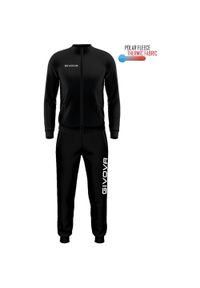 Komplet sportowy Givova Cuba czarny XL. Kolor: czarny. Materiał: poliester. Sport: piłka nożna