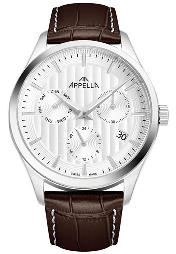 Acappella - Zegarek damski Appella L70003.5B13QF brązowy. Kolor: brązowy