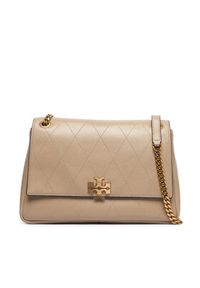 Tory Burch Torebka Charlie Quilted Shoulder Bag 185828 Kremowy. Kolor: kremowy. Materiał: skórzane #5