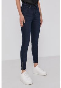 Lee jeansy Scarlett High Zip Dark Lea damskie high waist. Stan: podwyższony. Kolor: niebieski #1