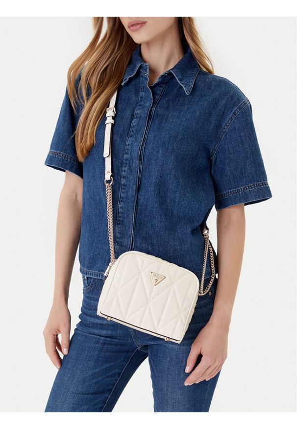 Guess Torebka Aldina HWGG96 63140 Biały. Kolor: biały. Materiał: skórzane