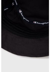 Champion kapelusz bawełniany kolor czarny bawełniany. Kolor: czarny. Materiał: bawełna