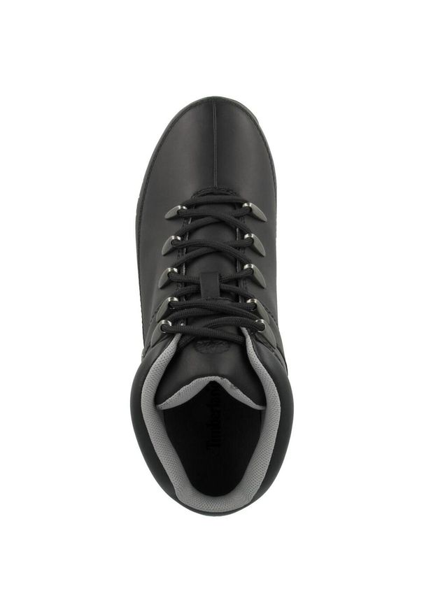 Buty trekkingowe męskie Timberland Euro Sprint Hiker. Wysokość cholewki: za kostkę. Zapięcie: sznurówki. Kolor: czarny. Materiał: materiał, tkanina, skóra, syntetyk. Szerokość cholewki: normalna. Sezon: zima. Sport: bieganie