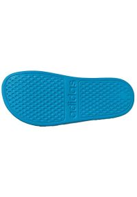 Adidas - Klapki adidas adilette Aqua K FY8071 czarne niebieskie. Zapięcie: pasek. Kolor: czarny, wielokolorowy, niebieski. Materiał: syntetyk