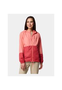 columbia - Kurtka przeciwwiatrowa damska Columbia Flash Forward II Windbreaker. Kolor: czerwony, różowy, wielokolorowy. Materiał: softshell. Sport: turystyka piesza