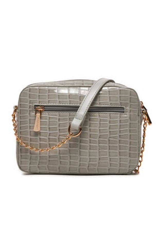 Monnari Torebka BAG2780-M19 Szary. Kolor: szary. Materiał: skórzane