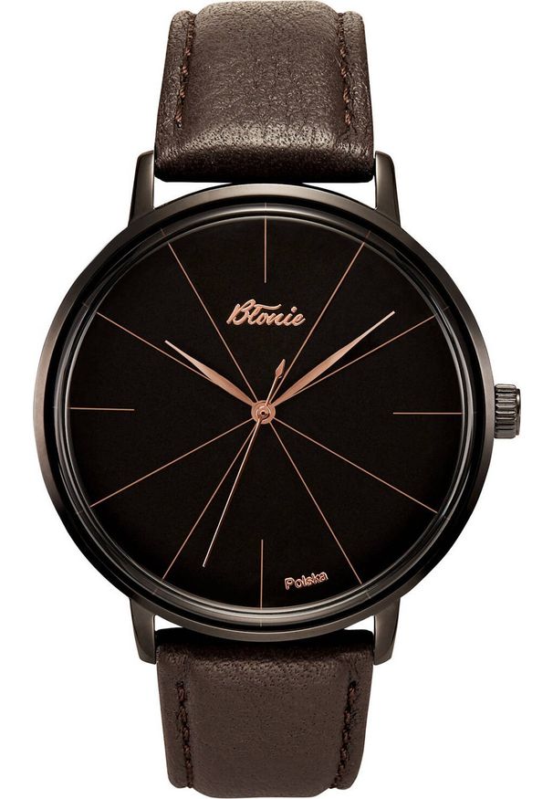 Zegarek Pan i Pani Gadżet Zegarek Błonie klasyczny Zodiak Heban męski .. Kolor: czarny. Styl: klasyczny