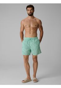 4f - 4F Spodenki plażowe boardshorty męskie - zielone M. Kolor: zielony #1