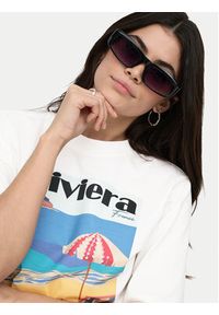 only - ONLY T-Shirt Vega 15375753 Biały Regular Fit. Kolor: biały. Materiał: bawełna #6