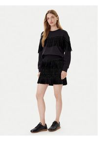 DKNY Bluza P5GH7XQE Czarny Relaxed Fit. Kolor: czarny. Materiał: syntetyk #5