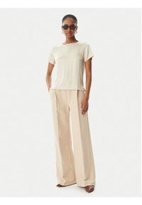 Maryley Bluzka 26EB820/35LA Beżowy jasny Regular Fit. Kolor: beżowy. Materiał: wiskoza #5