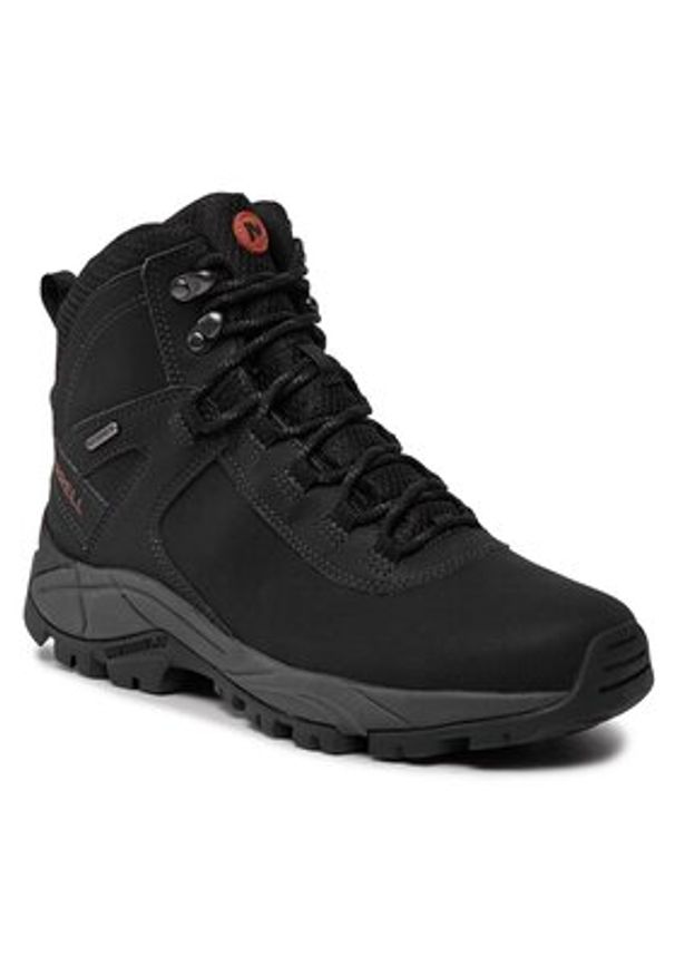 Merrell Trekkingi Vego Mid Ltr Wp J311538C Czarny. Kolor: czarny. Materiał: skóra, nubuk. Sport: turystyka piesza