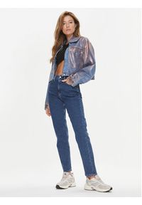 Calvin Klein Jeans Kurtka jeansowa J20J222203 Niebieski Cropped Fit. Kolor: niebieski. Materiał: bawełna